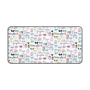 Tappetino da scrivania Disney Mickey Minnie, tappetino per mouse in neoprene per computer, graziosi accessori da gioco