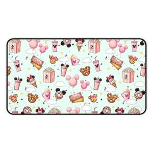 Mickey-Shaped Snack Neoprene Desk Mat | Cute Mouse Pad image 2