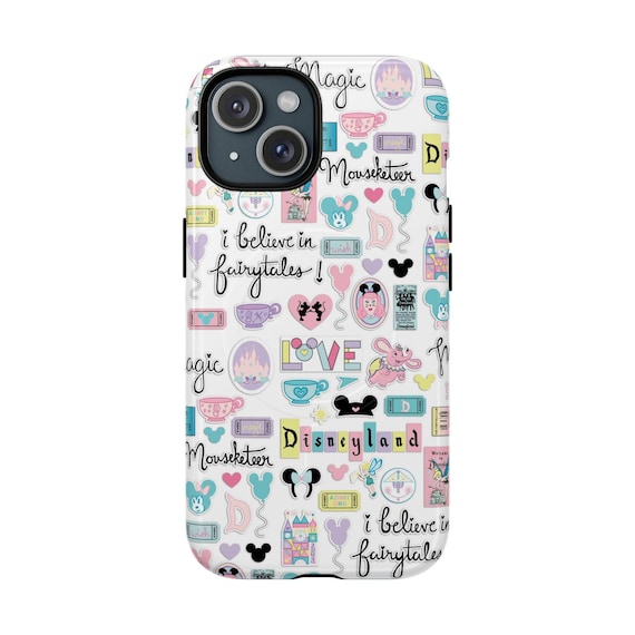 Hardshell Disney World Disneyland Girly iPhone Case, Tough Magnetic Cases, Fun Protective MagSafe Cover, Disney Lover Gift, Phone