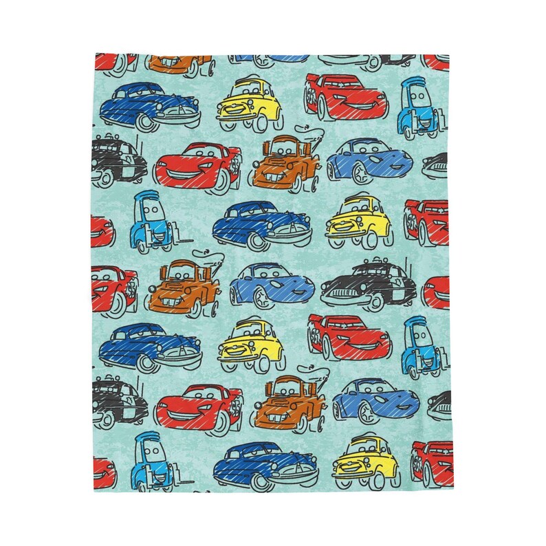 Lightning McQueen Velveteen Plush Blanket | Kids Cars Throw image 2
