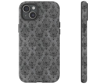 Funda para iPhone y Samsung con diseño de Mansión Embrujada, Funda Disney para iPhone, Protector de teléfono fantasmal, Teléfono con estampado espeluznante, Móvil de la Mansión del Terror