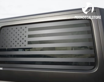 Pour Jeep Wrangler 2 portes 2011-2018 à toit rigide JK, autocollant drapeau américain