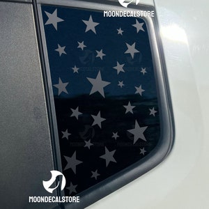 Fits 2015-2023 Jeep Renegade Quarter Window Stars Decal Sticker