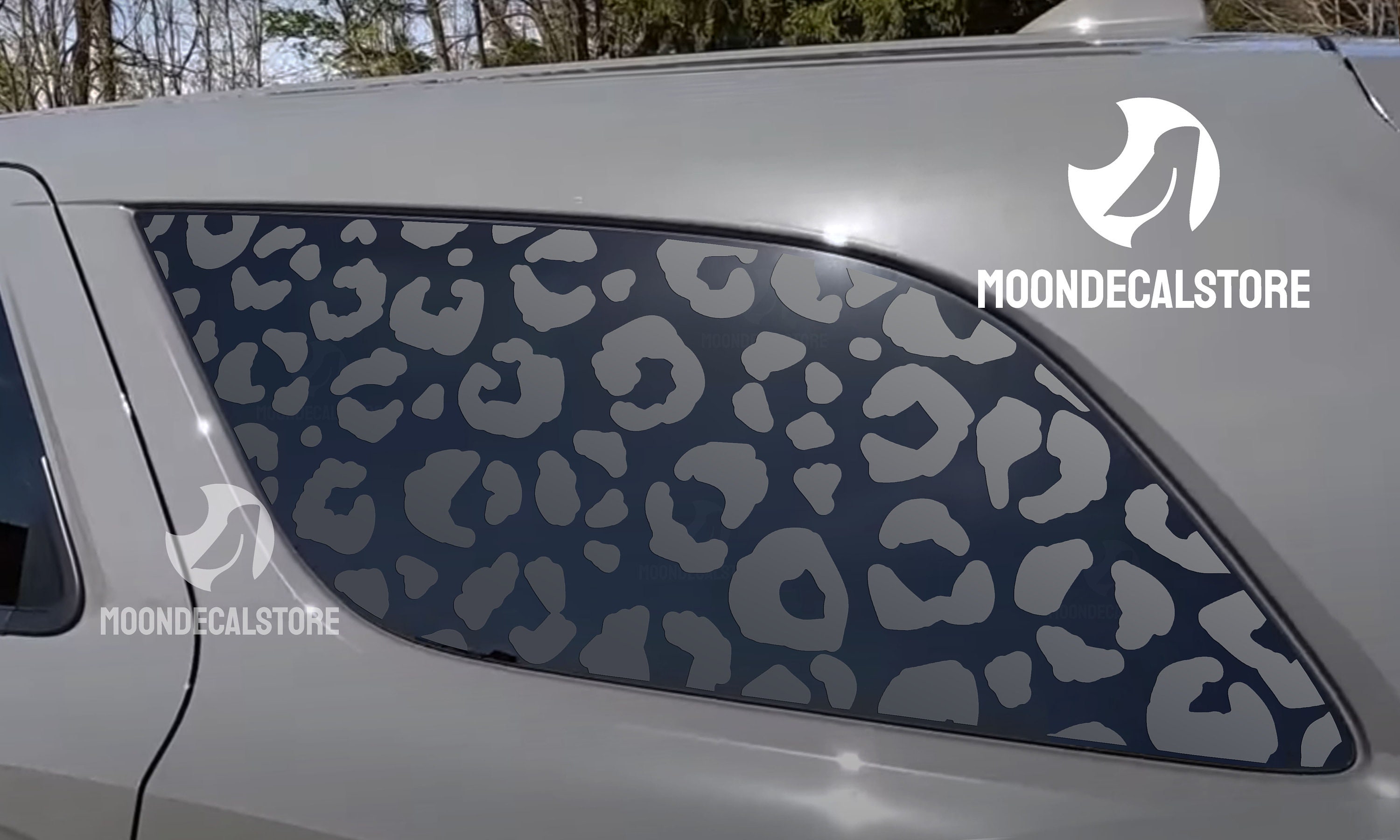 Fits 2011-2025 Dodge Durango Quarter Window Leopard Cheetah