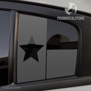 Fits 2011-2023 Dodge Charger Quarter Window Texas Flag Decal Sticker