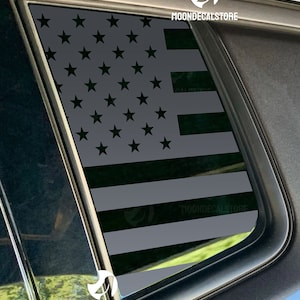 Fits 2017-2025 Jeep Compass Quarter Window American Flag Decal Sticker