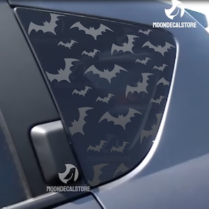 Fits 2007-2016 Jeep Compass Quarter Window Bats Print Pattern Decal Sticker