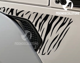 Fits 2018-2026 Wrangler and Gladiator Fender Vent Tiger Stripes Decal Sticker