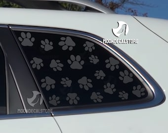 Pour Jeep Cherokee 2014-2024 autocollant quart de fenêtre avec empreintes de pattes