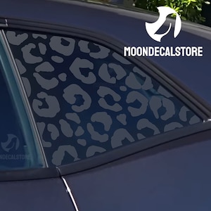 Fits 2008-2023 Dodge Challenger Quarter Window Leopard Cheetah Print Decal Sticker