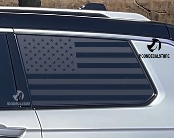 Calcomanía con bandera estadounidense para Jeep Grand Cherokee L y ventana de cuarto de tres filas (2021-2025)