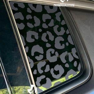 Fits 2017-2025 Jeep Compass Quarter Window Leopard Cheetah Print Decal Sticker