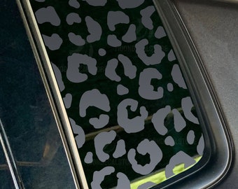 Fits 2017-2024 Jeep Compass Quarter Window Leopard Cheetah Print Decal Sticker