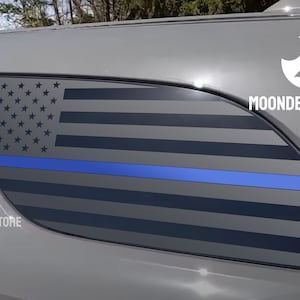 Fits 2011-2025 Dodge Durango Quarter Window American Flag with Blue Red Green Stripe Decal Sticker