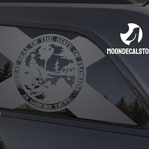 Fits 2011-2022 Jeep Grand Cherokee(Old Body Style) Quarter Window Florida State Flag Decal Sticker