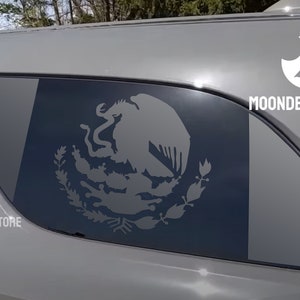 Fits 2011-2025 Dodge Durango Quarter Window Mexican Flag Decal Sticker