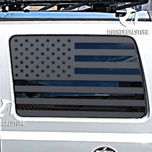 Fits 2005-2010 Jeep Commander Quarter Window American Flag Decal Sticker