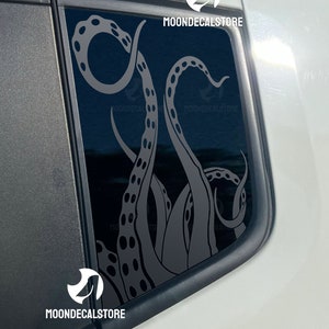 Fits 2015-2024 Jeep Renegade Quarter Window Sea Monster Tentacles Decal Sticker
