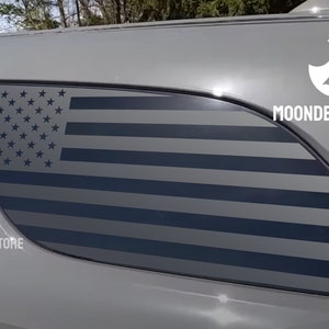 Fits 2011-2025 Dodge Durango Quarter Window American Flag Decal Sticker