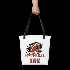 Football-Themed For Moms Tote Bag Football-Loving Moms Tote Football Mom Support Favorite Football Players Game Day Essential