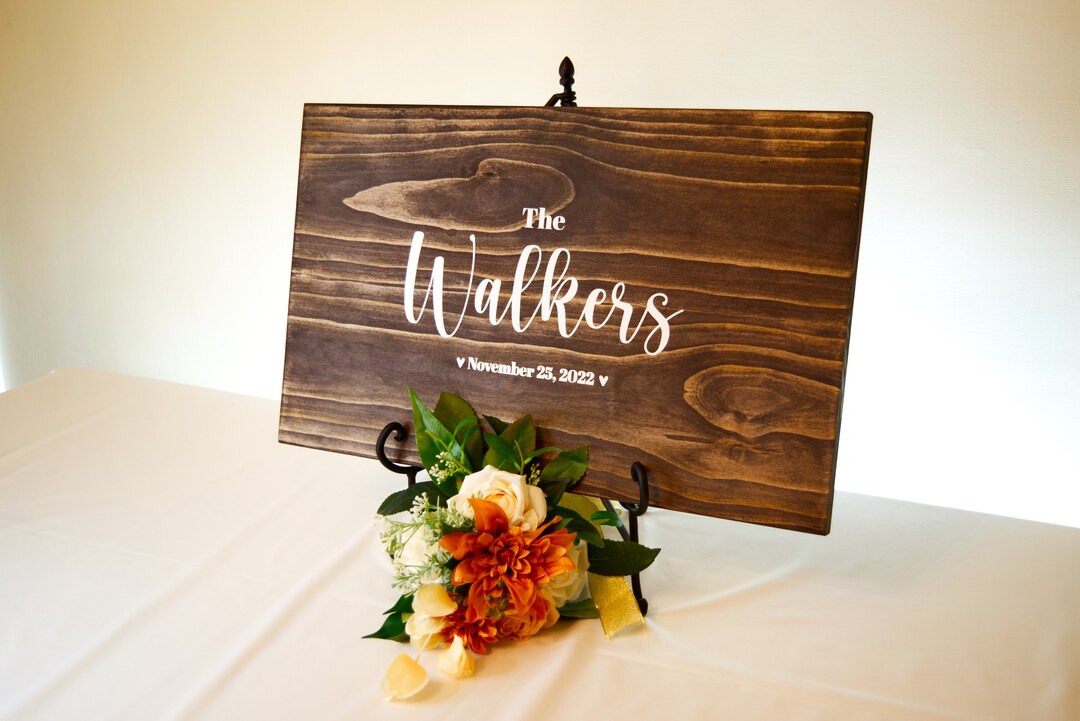 Personalized Wedding Sign Wedding Sign Board Wedding Deco Etsy