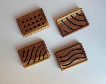 Free shipping | Wood soap dish | Handcrafted cedar soap dish | Handmade soap dish with drain | Soap holder | Bath deco | Soap lover | Gift