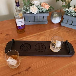 Personalized Whiskey Serving Tray | House-warming gift | Gift for him | Gift for whiskey lover | Wedding gift
