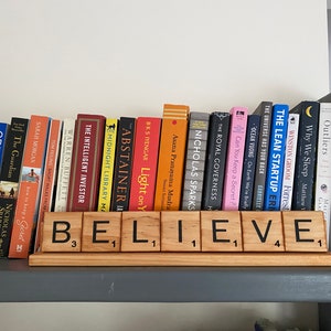 Personalized 2&quot; scrabble letter decoration | Name Decoration | Gratitude & Inspirational quote decoration | Free shipping | Desk deco