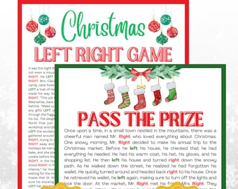 Printable Left Right Christmas | Left Right Christmas Game | Left Right Game | Pass the Prize ...