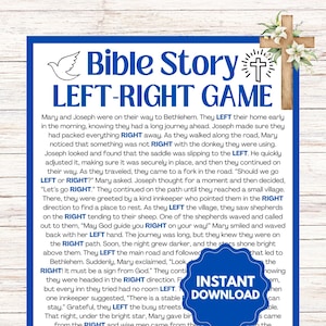 Bible Left Right Game l Sunday School Church Games l Left-Right Bible Games l Jesus&#39; Disciples Games l Youth Group Games l Bible Study Games