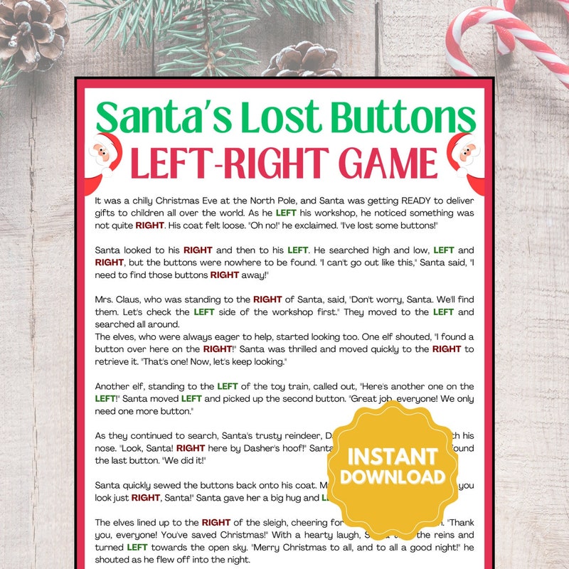 Right Left Button Etsy