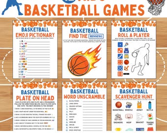 Juegos de baloncesto para niños / 12 juegos de baloncesto para fiestas infantiles / Juegos de baloncesto para imprimir / Juegos de baloncesto para niños / Juegos de deportes para niños