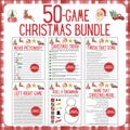 Christmas Game Bundle | 50 Christmas Party Games | Printable Christmas Games | Adult & Kids Christmas Games | Office Christmas Games