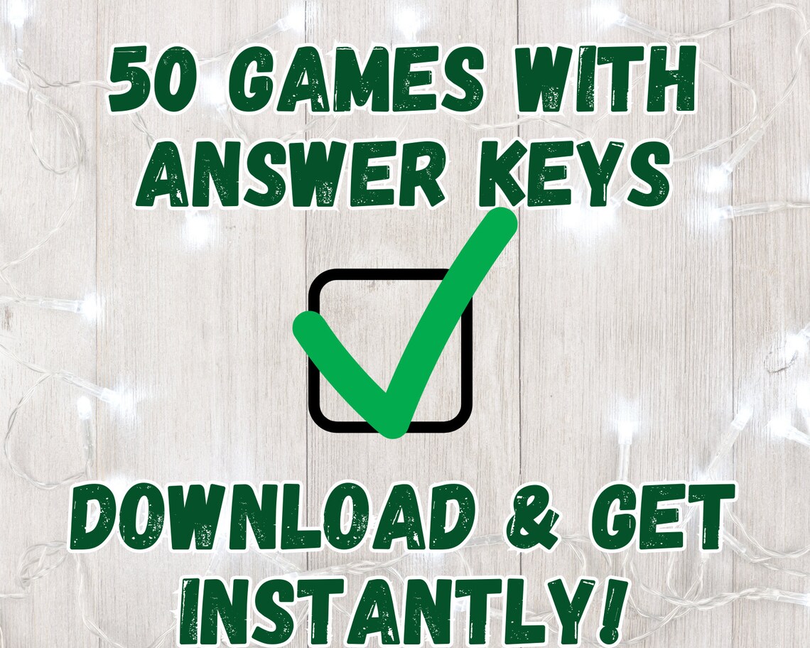 Christmas Games BUNDLE | 50 Christmas Party Games | Fun Christmas Game ...