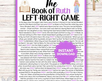 Ruth Bible Game l Bible Left-Right Game l  Sunday School Church Games l Bible Games l Youth Group Game l The Book of Ruth Game