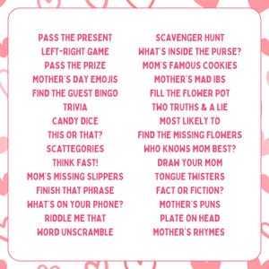 30 Mother's Day Games | Mother's Day Game Bundle| Printable Mother's Day Games | Ways to Celebrate Mom Games | Family Mother's Day Games image 5
