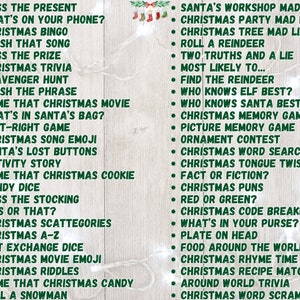 Christmas Games BUNDLE | 50 Christmas Party Games | Fun Christmas Game Bundle | Printable Christmas Games | Family Christmas Games image 4