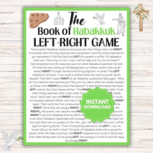 Habakkuk Bible Game l Bible Left-Right Game l Sunday School Church Games l Bible Game l Youth Group Game l The Book of Habakkuk Game