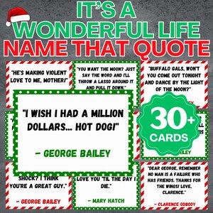 It's a Wonderful Life Movie Game | Name That Christmas Quote | It's a ...