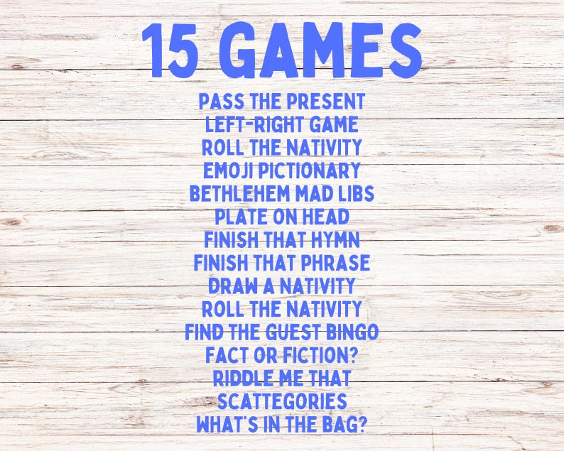 Bible Christmas Games | 15 Bible Nativity Games | Church Christmas ...