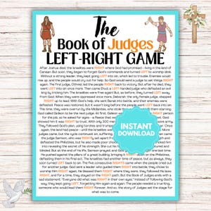 Judges Bible Game l Bible Left-Right Game l  Sunday School Church Games l Bible Games l Youth Group Game l The Book of Judges Game