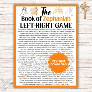 Zephaniah Bible Game l Bible Left-Right Game l Sunday School Church Games l Bible Game l Youth Group Game l The Book of Zephaniah Game