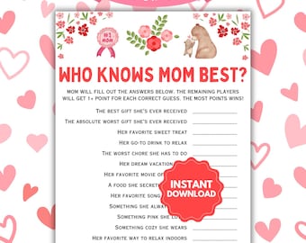 Who Knows Mom Best? | Mother's Day Games | Funny Mother's Day Games | Family Mother's Day Games | Mother's Day Family Trivia