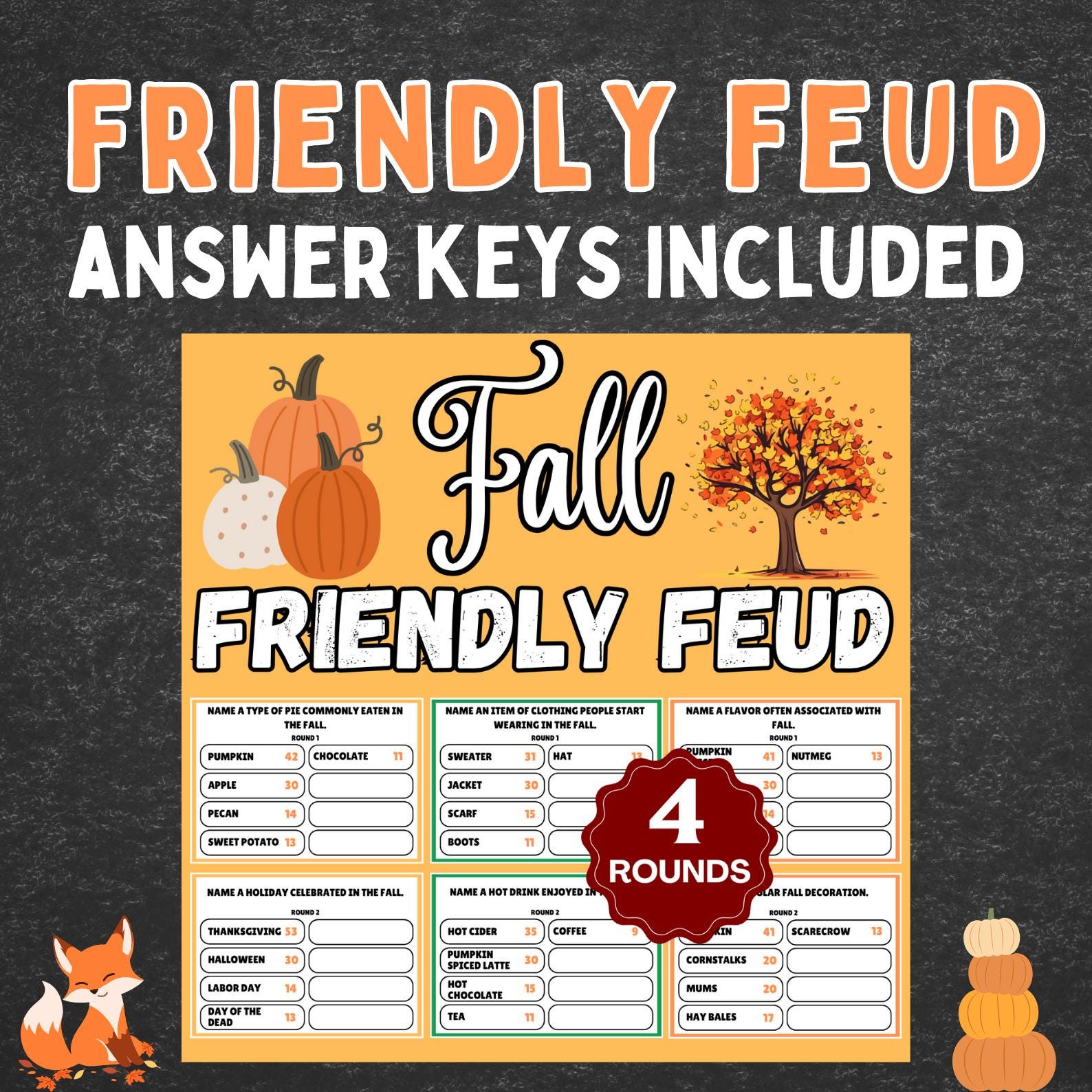 Ultimate Fall Games BUNDLE | Printable Fall Party Games | Fall Autumn ...