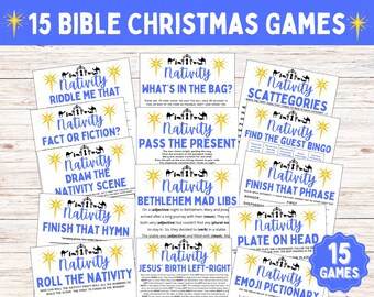 Bijbelse kerstspellen | 15 Bijbelse kerstspellen | Kerstspellen in de kerk | Bijbelstudiespellen | Kerststalletjes | Zondagsschoolspellen