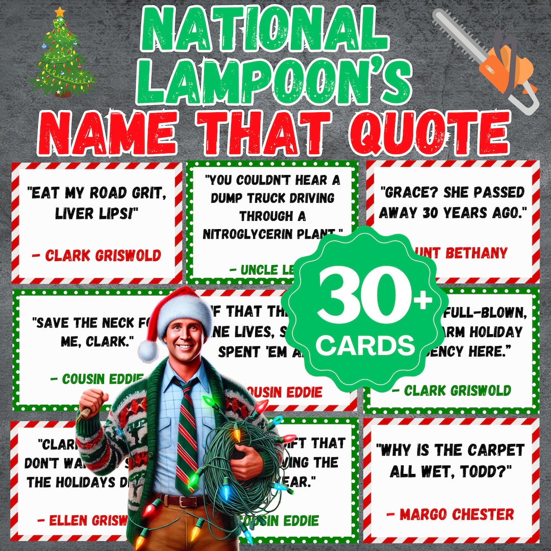 National Lampoon's Movie Game | Name That Christmas Quote | Christmas ...