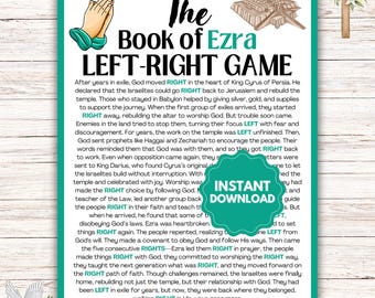 Ezra Bible Game l Bible Left-Right Game l  Sunday School Church Games l Bible Games l Youth Group Game l The Book of Ezra Game