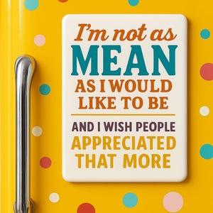 Snarky Fridge Magnet: Funny Passive Aggressive Sarcastic Gift