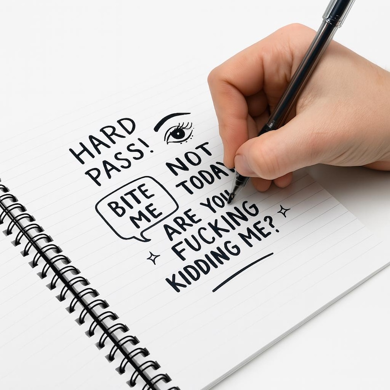 Let's Circle Back Notebook - Funny Sarcastic Notebook, Coworker Gag, White Elephant, Exchange Gifts, Boss Colleague image 3
