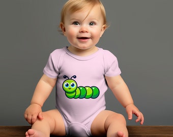 Cartoon Caterpillar Svg | Vector Caterpillar Png | Cute Insect Illustration | Caterpillar Image | Cartoon Insect Svg | Green Caterpillar Png